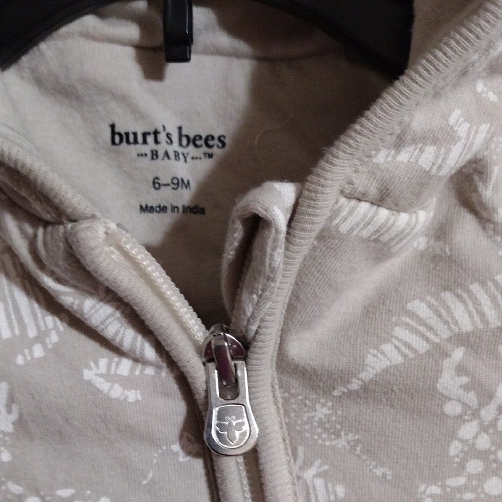 Cozy Cream Hooded Baby One Piece - Picture 2 of 3
